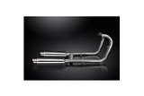 KAWASAKI W650 W800 2019-2024 SISTEMA DI SCARICO COMPLETO SILENZIATORI TONDO INOX DA 350 MM