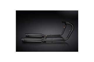 KAWASAKI W650 W800 2019-24 SCARICO COMPLETO SILENZIATORI TONDO 350MM INOX CERAMICA