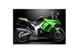 KAWASAKI Z1000SX Z1000 2010 SISTEMA DI SCARICO COMPLETO 350MM SILENZIATORE TONDO INOX