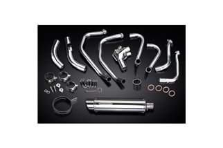 HONDA VFR800X CROSSRUNNER 11-14 SCARICO COMPLETO SILENZIATORE TONDO INOX DA 350 MM