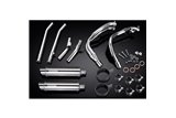 SUZUKI GSX1300R HAYABUSA 99-07 DECAT SCARICO COMPLETO 4-2 350MM INOX TONDO BSAU