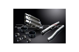 TRIUMPH TRIDENT 750 900 1991-93 200MM ROUND CARBON SILENCER EXHAUST KIT