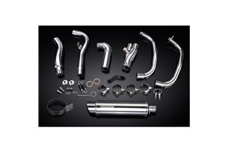 KAWASAKI NINJA 300 2013-19 SCARICO COMPLETO 2-1 350MM SILENZIATORE TONDO INOX BSAU