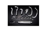 KAWASAKI NINJA 300 2013-19 SCARICO COMPLETO 2-1 350MM SILENZIATORE TONDO INOX BSAU