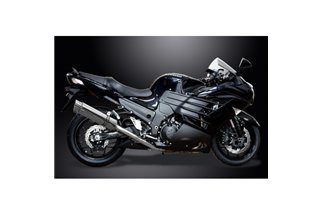 KAWASAKI ZZR1400 ZX14 2012-23 SISTEMA DI SCARICO 4-1 SILENZIATORE TONDO INOX DA 350 MM