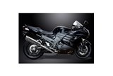 KAWASAKI ZZR1400 ZX14 2012-23 SISTEMA DI SCARICO 4-1 SILENZIATORE TONDO INOX DA 350 MM