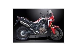 HONDA CRF1000L AFRICA TWIN 16-19 SCARICO COMPLETO SILENZIATORE BSAU TONDO INOX DA 350 MM