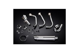 TRIUMPH STREET TRIPLE 765RS 17-20 COMPLETE EXHAUST SYSTEM 350MM ROUND STAINLESS