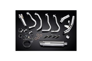 SUZUKI GSX-S1000F 2015-2020 350MM SCARICO COMPLETO SILENZIATORE TONDO INOX BSAU