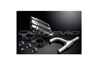 KIT SCARICO SILENZIATORE TONDO IN CARBONIO SUZUKI GSX1300 B-KING 2008-2012 DA 200 MM