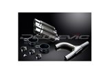 KIT SCARICO SILENZIATORE TONDO IN CARBONIO SUZUKI GSX1300 B-KING 2008-2012 DA 200 MM