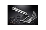 HONDA CB650R CB650R 2019-2021 4-1 FULL EXHAUST 350MM ROUND STAINLESS SILENCER