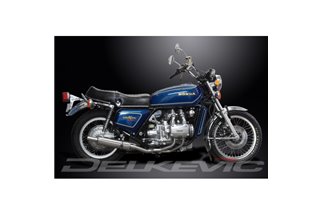 HONDA GL1000 GOLDWING 75-79 SCARICO COMPLETO 4-2 INOX SILENZIATORI INOX DA 350 MM