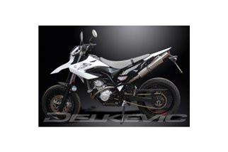 YAMAHA WR125X 2009-2018 SISTEMA DI SCARICO COMPLETO SILENZIATORE TONDO INOX DA 350 MM