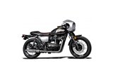 KAWASAKI W650 W800 2019-2024 FULL EXHAUST SYSTEM 350MM STAINLESS ROUND SILENCERS