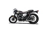 KAWASAKI W650 W800 2019-2024 SISTEMA DI SCARICO COMPLETO SILENZIATORI TONDO INOX DA 350 MM