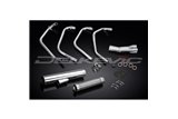 HONDA CB550F 1975-77 SCARICO COMPLETO 4-1 IN ACCIAIO INOX SILENZIATORE DRITTO CLASSICO