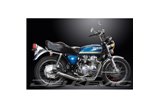 HONDA CB550F 1975-77 SCARICO COMPLETO 4-1 IN ACCIAIO INOX SILENZIATORE DRITTO CLASSICO