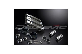 TRIUMPH LEGEND 900 1998-2001 KIT SCARICO SILENZIATORE TONDO IN CARBONIO DA 200 MM