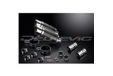 TRIUMPH LEGEND 900 1998-2001 KIT SCARICO SILENZIATORE TONDO IN CARBONIO DA 200 MM