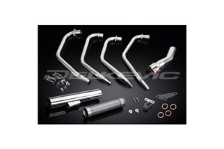 HONDA CB750F2 77-78 SCARICO COMPLETO 4-1 IN ACCIAIO INOX SILENZIATORE DRITTO CLASSICO