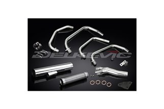 KAWASAKI Z650 BC 1976-80 SCARICO COMPLETO 4-1 INOX SILENZIATORE DRITTO CLASSICO