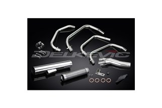 KAWASAKI Z750E-KZ 1980-82 SCARICO COMPLETO 4-1 INOX SILENZIATORE DRITTO CLASSICO