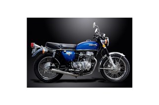 HONDA CB750K SOHC 1969-1976 SCARICO COMPLETO 4-1 IN ACCIAIO INOX CLASSICO DRITTO