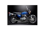 HONDA CB750K SOHC 1969-1976 SCARICO COMPLETO 4-1 IN ACCIAIO INOX CLASSICO DRITTO