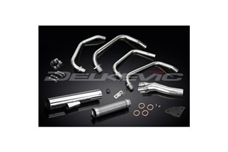 KAWASAKI SR650 Z650D 78-81 SCARICO COMPLETO 4-1 INOX SILENZIATORE DRITTO CLASSICO