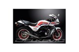 KAWASAKI GPZ1100 UNI-TRACK 1983-85 SCARICO COMPLETO INOX 4-1 MEGAFONO CLASSICO