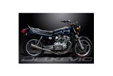 SUZUKI GSX750E 1980-1983 SCARICO COMPLETO 4-1 IN ACCIAIO INOX SILENZIATORE MEGAFONO CLASSICO