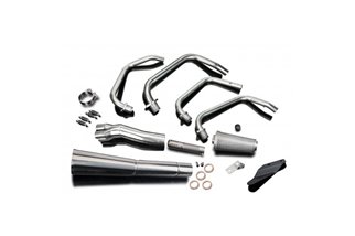 KAWASAKI Z750 LTD 1980-83 FULL 4-1 STAINLESS EXHAUST CLASSIC MEGAPHONE SILENCER