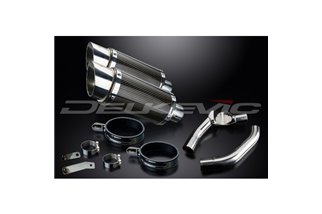 HONDA CBR1000F 1987-1999 200MM ROUND CARBON SILENCER EXHAUST KIT