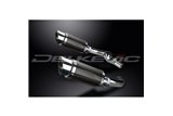 HONDA CBR1000F 1987-1999 200MM ROUND CARBON SILENCER EXHAUST KIT