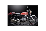 HONDA CB750F1 75-76 SCARICO COMPLETO 4-1 IN ACCIAIO INOX SILENZIATORE MEGAFONO CLASSICO