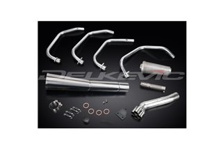 SUZUKI GS1100G 82-84 SCARICO COMPLETO 4-1 IN ACCIAIO INOX SILENZIATORE MEGAFONO CLASSICO