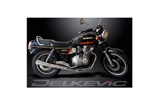 SUZUKI GS1100G 82-84 SCARICO COMPLETO 4-1 IN ACCIAIO INOX SILENZIATORE MEGAFONO CLASSICO