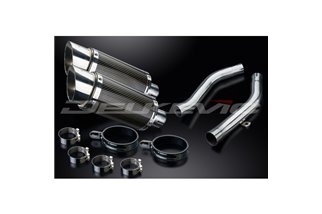 KAWASAKI Z1000 2003-2006 KIT SCARICO SILENZIATORE TONDO IN CARBONIO DA 200 MM