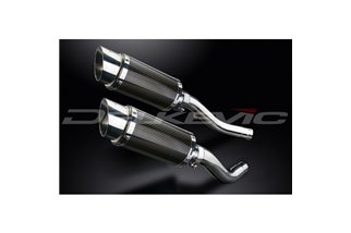 KAWASAKI Z1000 2003-2006 KIT SCARICO SILENZIATORE TONDO IN CARBONIO DA 200 MM