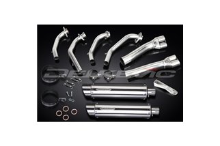 HONDA GL1100 GOLDWING 80-83 FULL 4-2 EXHAUST 350MM STAINLESS ROUND BSAU SL10