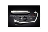 HONDA CBF125 2008-2015 SISTEMA DI SCARICO COMPLETO SILENZIATORE BSAU TONDO INOX DA 350 MM