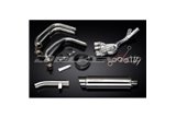 YAMAHA FZS600 FAZER 98-03 SISTEMA DI SCARICO COMPLETO 350MM SILENZIATORE BSAU TONDO INOX