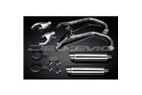 YAMAHA V-MAX VMX1200 FULL EXHAUST SYSTEM 350MM STAINLESS ROUND BSAU SILENCERS