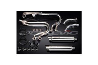 SISTEMA DI SCARICO HONDA ST1100 PAN EUROPEAN 89-02 SILENZIATORI TONDO INOX DA 350 MM