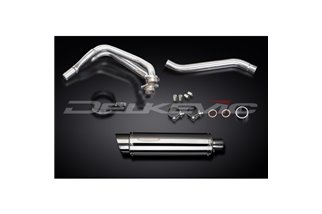 YAMAHA TDM850 91-01 SISTEMA DI SCARICO COMPLETO SILENZIATORE BSAU TONDO INOX DA 350 MM