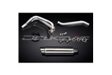 YAMAHA TDM850 91-01 SISTEMA DI SCARICO COMPLETO SILENZIATORE BSAU TONDO INOX DA 350 MM