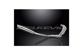 SUZUKI GSX600F 97-06 SISTEMA DI SCARICO COMPLETO 4-1 SILENZIATORE BSAU TONDO INOX DA 350 MM