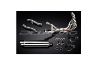 KAWASAKI ZZR400/600 1990-2009 SISTEMA DI SCARICO COMPLETO 4-2 SILENZIATORI INOX DA 350 MM