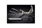 KAWASAKI ZZR400/600 1990-2009 SISTEMA DI SCARICO COMPLETO 4-2 SILENZIATORI INOX DA 350 MM